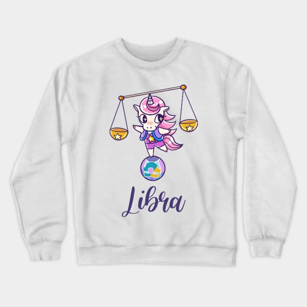 Libra Crewneck Sweatshirt by Kiroiharu